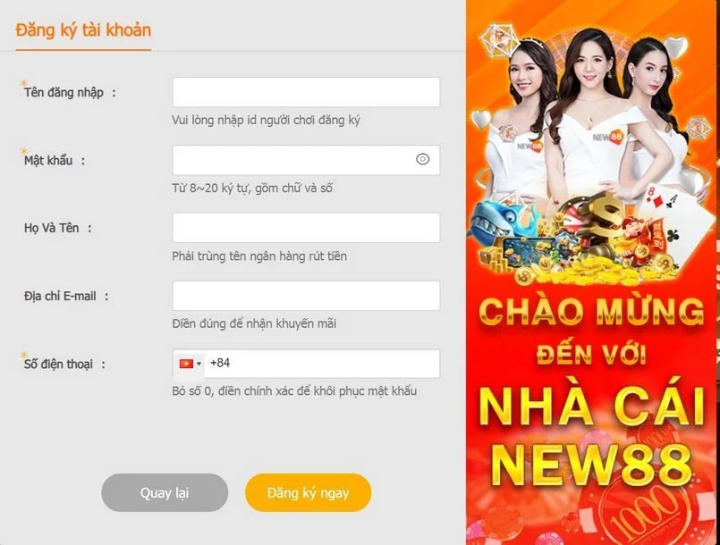 Hướng Dẫn Đăng Ký New88 - Khám Phá Thế Giới Giải Trí Trực Tuyến